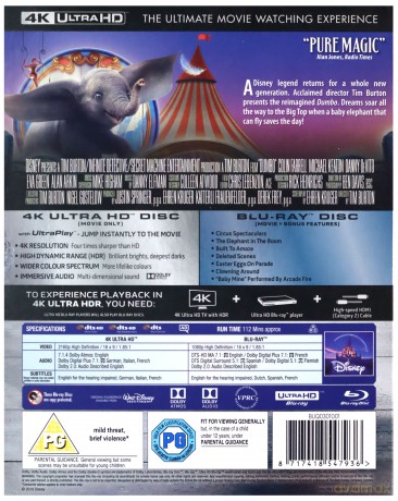 Dumbo (Disney) [Blu-Ray 4K]+[Blu-Ray]