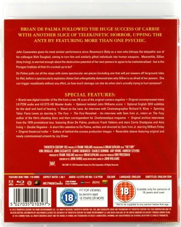 The Fury (Furia) [Blu-Ray]