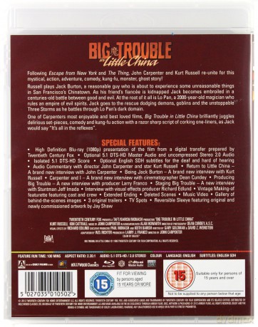 Big Trouble In Little China (Wielka draka w chińskiej dzielnicy) [Blu-Ray]