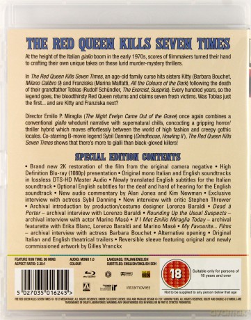 The Red Queen Kills Seven Times [Blu-Ray]