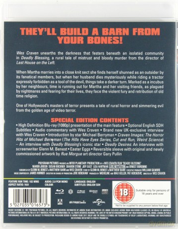 Deadly Blessing (Śmiertelne błogosławieństwo) [Blu-Ray]