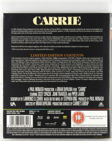 Carrie [Blu-Ray]