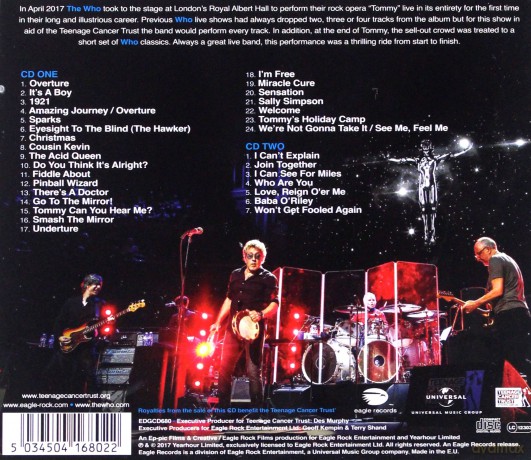 The Who: Tommy - Live At The Royal Albert Hall [CD]