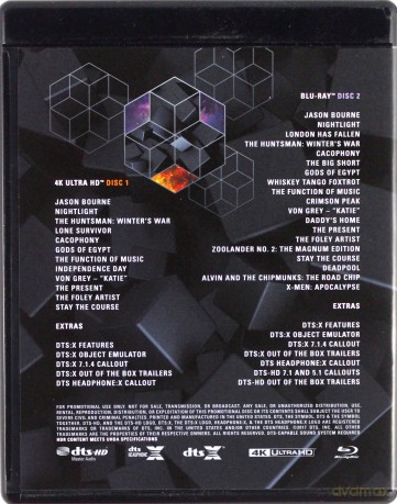 2017 DTS Demo Disc vol. 21 [Blu-Ray 4K]+[Blu-Ray]