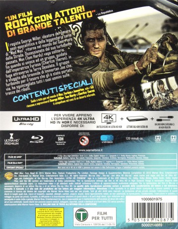 Mad Max - Fury Road (Mad Max: Na drodze gniewu) [Blu-Ray 4K]+[Blu-Ray]