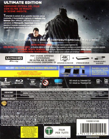 Batman v Superman: Świt sprawiedliwości [Blu-Ray 4K]+[Blu-Ray]