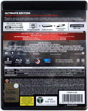 Batman v Superman: Świt sprawiedliwości [Blu-Ray 4K]+[Blu-Ray]