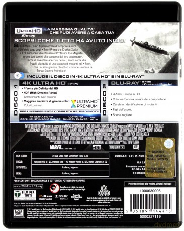 X-Men First Class (X-Men: Pierwsza klasa) [Blu-Ray 4K]+[Blu-Ray]