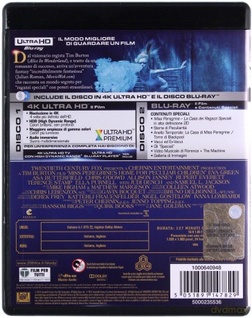 Miss Peregrine's Home for Peculiar Children (Osobliwy dom pani Peregrine) [Blu-Ray 4K]+[Blu-Ray]