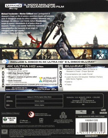 Assassin's Creed [Blu-Ray 4K]+[Blu-Ray]