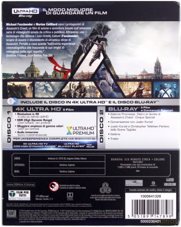 Assassin's Creed [Blu-Ray 4K]+[Blu-Ray]
