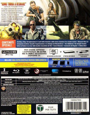 Kong: Skull Island (Kong: Wyspa Czaszki) [Blu-Ray 4K]+[Blu-Ray]