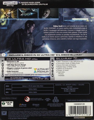 Alien: Covenant (Obcy: Przymierze) [Blu-Ray 4K]+[Blu-Ray]
