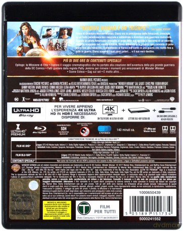 Wonder Woman [Blu-Ray 4K]+[Blu-Ray]