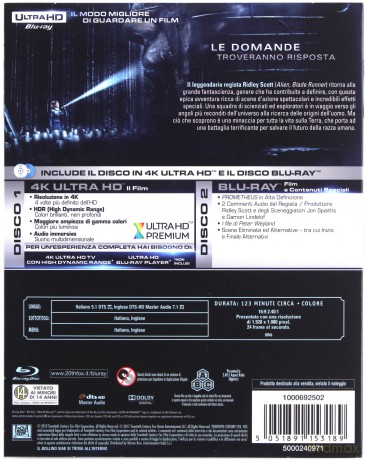 Prometheus (Prometeusz) [Blu-Ray 4K]+[Blu-Ray]