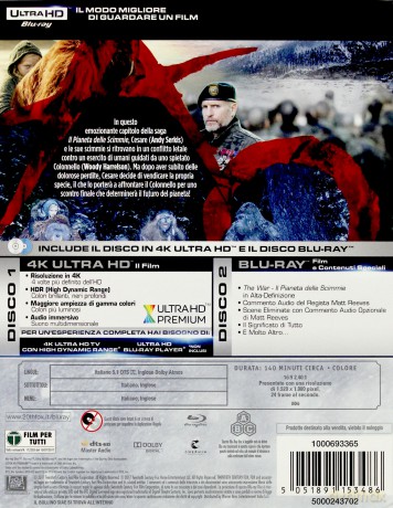 Wojna o planetę małp [Blu-Ray 4K]+[Blu-Ray]