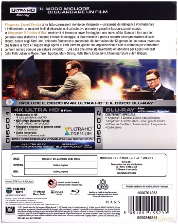 Kingsman: Złoty krąg [Blu-Ray 4K]+[Blu-Ray]