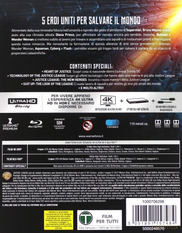 Justice League (Liga Sprawiedliwości) [Blu-Ray 4K]+[Blu-Ray]