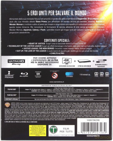 Justice League (Liga Sprawiedliwości) [Blu-Ray 4K]+[Blu-Ray]