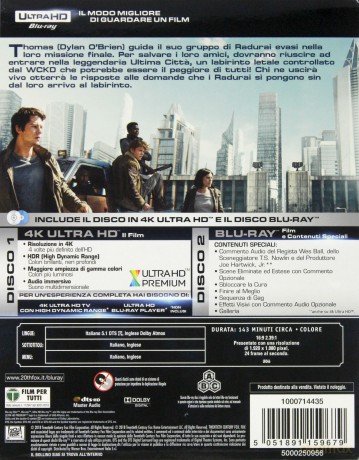 Więzień labiryntu: Lek na śmierć [Blu-Ray 4K]+[Blu-Ray]