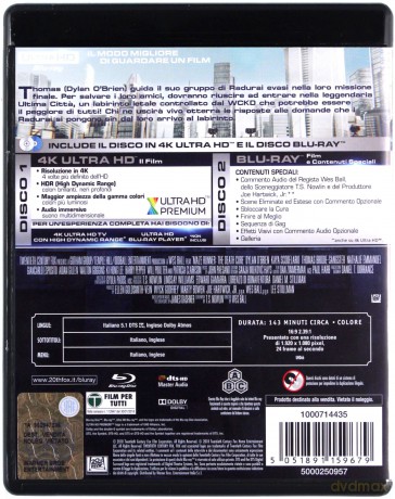 Więzień labiryntu: Lek na śmierć [Blu-Ray 4K]+[Blu-Ray]