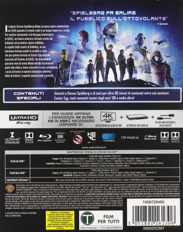 Player One [Blu-Ray 4K]+[Blu-Ray]