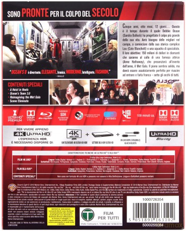 Ocean's Eight [Blu-Ray 4K]+[Blu-Ray]