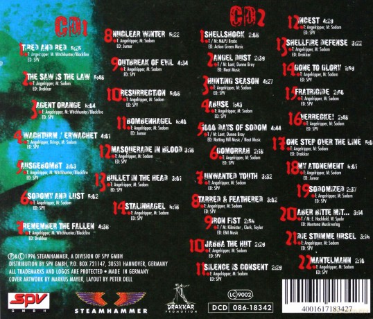 Sodom: Ten Black Years-Best Of [CD]