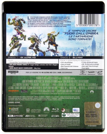 Teenage Mutant Ninja Turtles: Out of the Shadows (Wojownicze żółwie ninja: Wyjście z cienia) [Blu-Ray 4K]+[Blu-Ray]