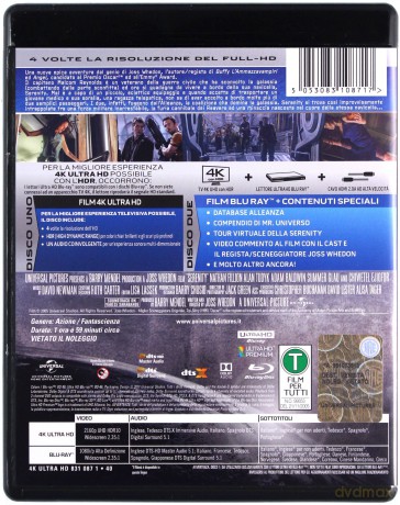 Serenity [Blu-Ray 4K]+[Blu-Ray]