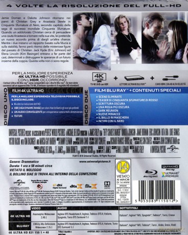 Fifty Shades Darker (Ciemniejsza strona Greya) [Blu-Ray 4K]+[Blu-Ray]