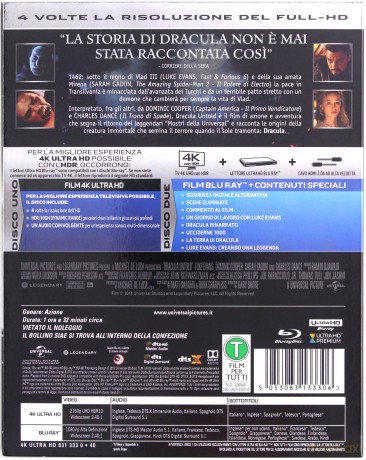 Dracula Untold (Dracula: Historia nieznana) [Blu-Ray 4K]+[Blu-Ray]