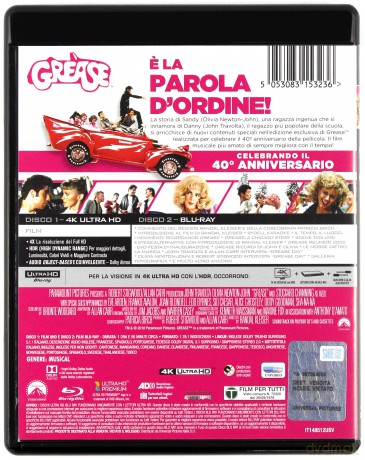 Grease [Blu-Ray 4K]+[Blu-Ray]