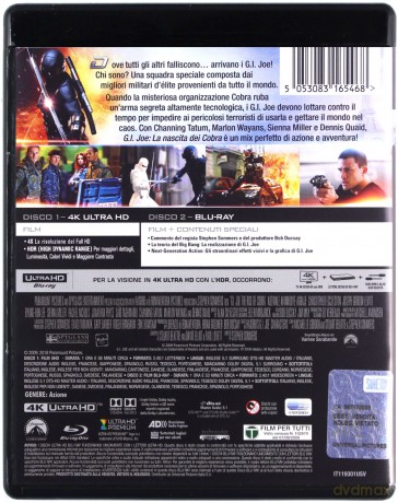 G.I. Joe: The Rise of Cobra (G.I. Joe: Czas Kobry) [Blu-Ray 4K]+[Blu-Ray]
