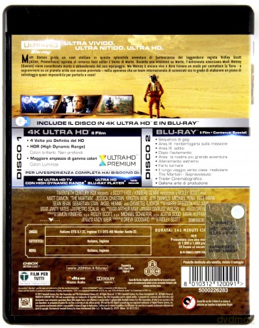 The Martian (Marsjanin) [Blu-Ray 4K]+[Blu-Ray]
