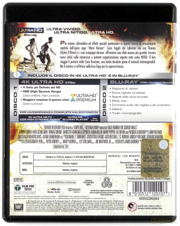 Maze Runner: The Scorch Trials (Więzień labiryntu: Próby ognia) [Blu-Ray 4K]+[Blu-Ray]
