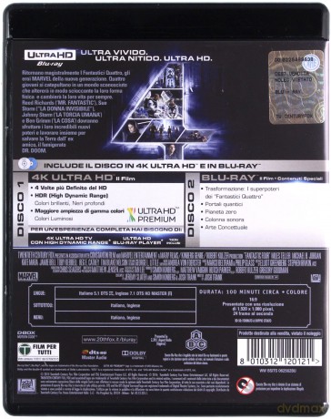 Fantastic 4 (Fantastyczna Czwórka) [Blu-Ray 4K]+[Blu-Ray]