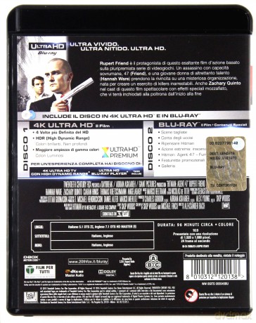 Hitman: Agent 47 [Blu-Ray 4K]+[Blu-Ray]