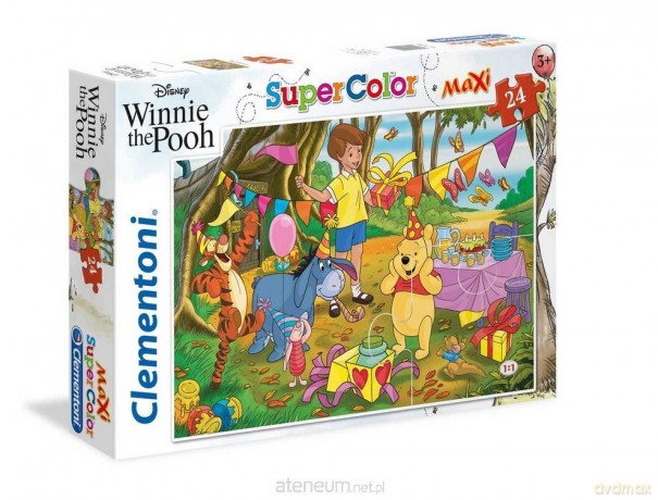 CLEMENTONI 24 el. maxi Kubuś puchatek [PUZZLE]