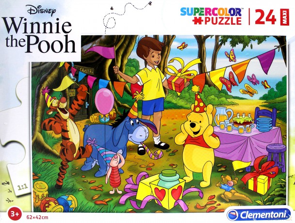CLEMENTONI 24 el. maxi Kubuś puchatek [PUZZLE]