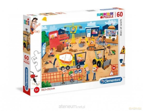 CLEMENTONI 60 el. Men at work [PUZZLE]