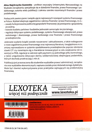 Finanse i prawo finansowe [KSIĄŻKA]