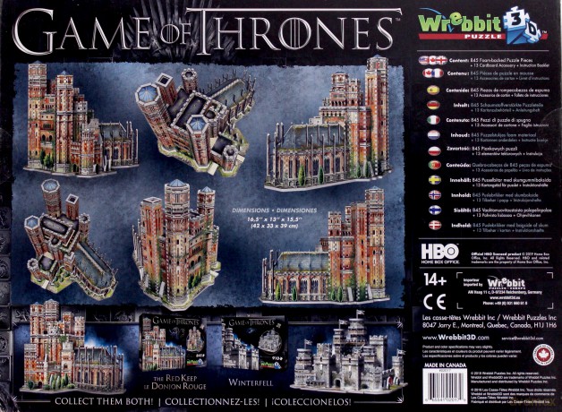 Gra o Tron Red Keep 3D 845 el. [PUZZLE]