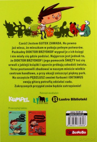 Gutek i potwory (Tom 3) Ratujmy park! - Jaume Copons, Liliana Fortuny [KSIĄŻKA]