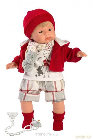 Lalka 38555 Sasha płacząca czerwona 38 cm