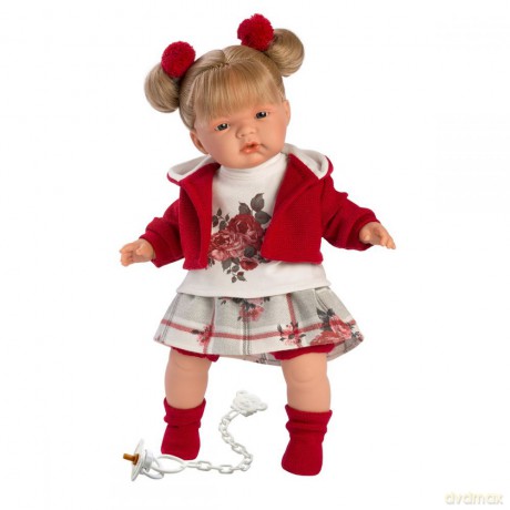Lalka 38556 Joelle płacząca blond czerwona 38 cm