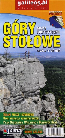 Mapa turystyczna - Góry Stołowe 1:30 000