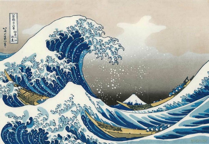 PIATNIK 1000 el. - Hokusai, Wielka Fala [PUZZLE]