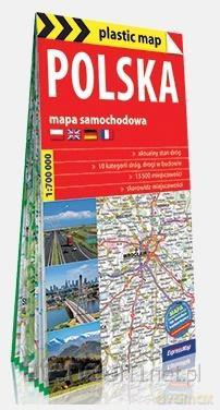 Polska 1:700 000 mapa samochodowa
