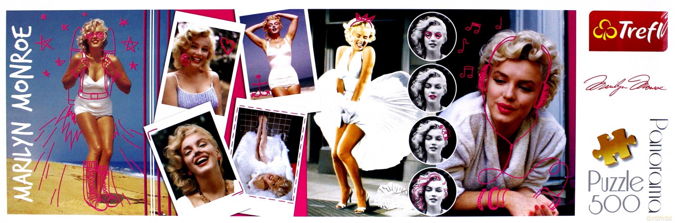 TREFL 500 el. Marilyn Monroe - kolaż [PUZZLE]